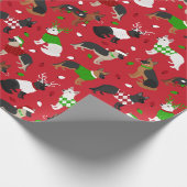 Papier Cadeau Berger allemand de Noël (Coin)