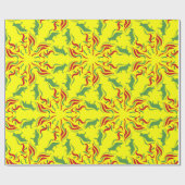Papier Cadeau Berger allemand rouge vert (Plat)