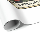Papier Cadeau berger australien (Coin rond)
