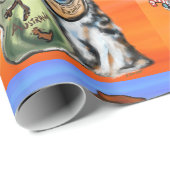 PAPIER CADEAU BERGER AUSTRALIEN (Coin rond)