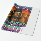Papier Cadeau berger australien (Déroulé)