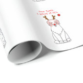 Papier Cadeau Berger australien cher Père Noël…. (Coin rond)