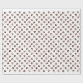 Papier Cadeau Berger australien Père Noël Paws (Plat)