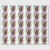 Papier Cadeau Berger Belge avec Ballons (Plat)