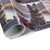 Papier Cadeau Berger belge sur une pagaie : une aventure Pittore (Coin rond)