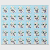 Papier Cadeau Berger Blanc Allemand   (Plat)