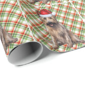 Papier Cadeau Berger Picard Chien et Noël de vacances (Coin rond)