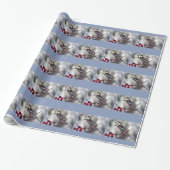 Papier cadeau Bergeronnette grise (Déroulé)