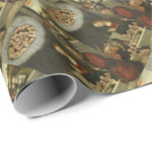 Papier Cadeau Bergers adorant le bébé Jésus par Cranach (Coin rond)