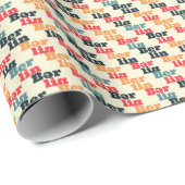 Papier Cadeau Berlin Digital Creative, Motif imprimé. (Coin rond)