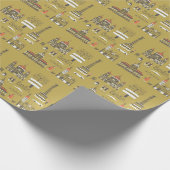 Papier Cadeau Berlin, Illustration Monumentale. (Coin)