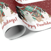 Papier Cadeau Bernese Leonberger Grandes Pyrénées St Bernard (Coin rond)