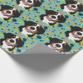 Papier Cadeau Bernese Mountain Dog Anniversaire (Coin)