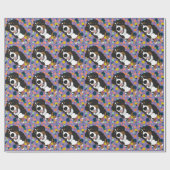 Papier Cadeau Bernese Mountain Dog Anniversaire (Plat)