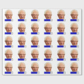 Papier Cadeau Bernie Sanders Pixelated - PROGRÈS (Plat)