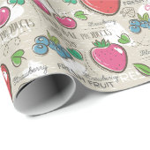 Papier Cadeau Berries (Coin rond)