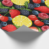 Papier Cadeau Berries et agrumes (Coin)
