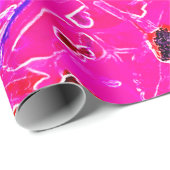 PAPIER CADEAU BERRIES ET FEUILLES (Coin rond)