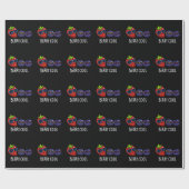 Papier Cadeau Berry Cool Funny Strawberry Blueberry Pun Dark BG (Plat)