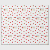 Papier Cadeau Berry doux pour être un minimum 1er anniversaire (Plat)