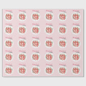 Papier Cadeau Berry Sweet 1er anniversaire (Plat)