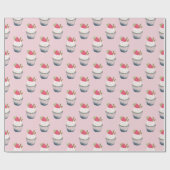 Papier Cadeau Berry Sweet Strawberry envelopper cadeau - Anniver (Plat)