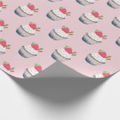 Papier Cadeau Berry Sweet Strawberry envelopper cadeau - Anniver (Coin)