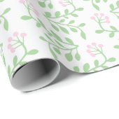 Papier Cadeau Berry Twist in Pink and Green (Coin rond)