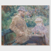 Papier Cadeau Berthe Morisot - Eugene Manet avec sa fille (Plat)