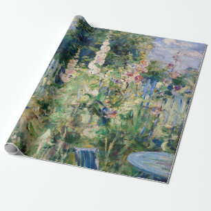 Papier Cadeau Berthe Morisot - Roses Trémières / Althées
