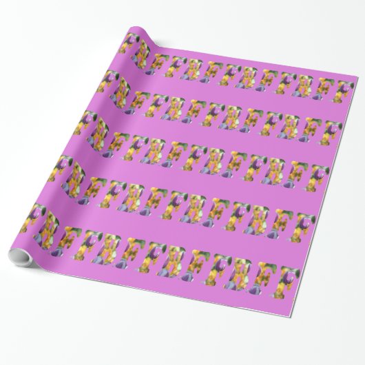 Papier Cadeau Best Friends Forever (version violette) (Déroulé)