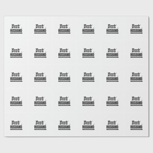 Papier Cadeau BEST HUSBAND in an Unsupporting Role- (Plat)