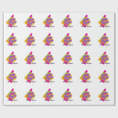 Papier Cadeau Best Mom Colourful Trendy Design (Plat)