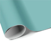 Papier Cadeau Best selling Deep Aquamarine Wrapping Paper (Coin rond)
