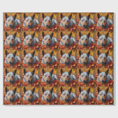 Papier Cadeau Bétail australien en automne Feuilles automne Insp (Plat)