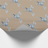Papier Cadeau Béton bleu-gris (Coin)