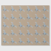 Papier Cadeau Béton bleu-gris (Plat)