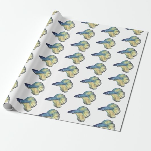 Papier Cadeau Betta fish (Déroulé)