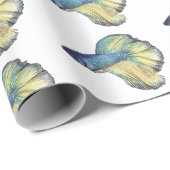 Papier Cadeau Betta fish (Coin rond)