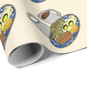 Papier Cadeau Better Breakfast Month - Eggs (Coin rond)