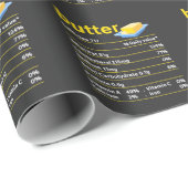 Papier Cadeau Beurre amusant Valeur nutritive Humour des gras al (Coin rond)