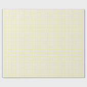 Papier Cadeau Beurre classique En vichy jaune (Plat)