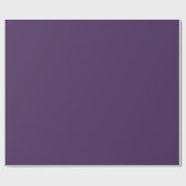 Papier Cadeau Beurre d'acai violet foncé de couleur solide (Plat)
