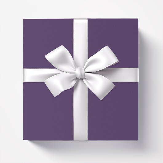 Papier Cadeau Beurre d'acai violet foncé de couleur solide
