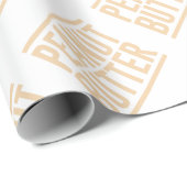 Papier Cadeau Beurre d'arachide (Coin rond)
