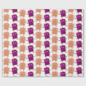 Papier Cadeau Beurre d'arachide mignonne et caricature sandwich (Plat)