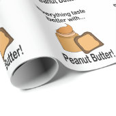 Papier Cadeau Beurre d'arachide Pain Snack (Coin rond)