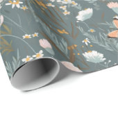 Papier Cadeau Beurre d'été et Fleur sauvage (Coin rond)