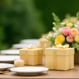 Papier Cadeau Beurre doux Jaune #F6E7B8 Papier d'enveloppement