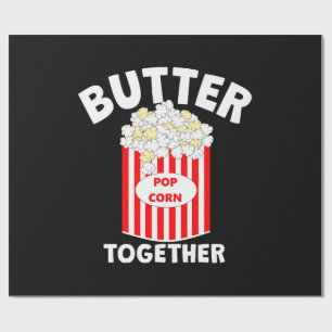 Papier Cadeau BEURRE Ensemble Film Popcorn